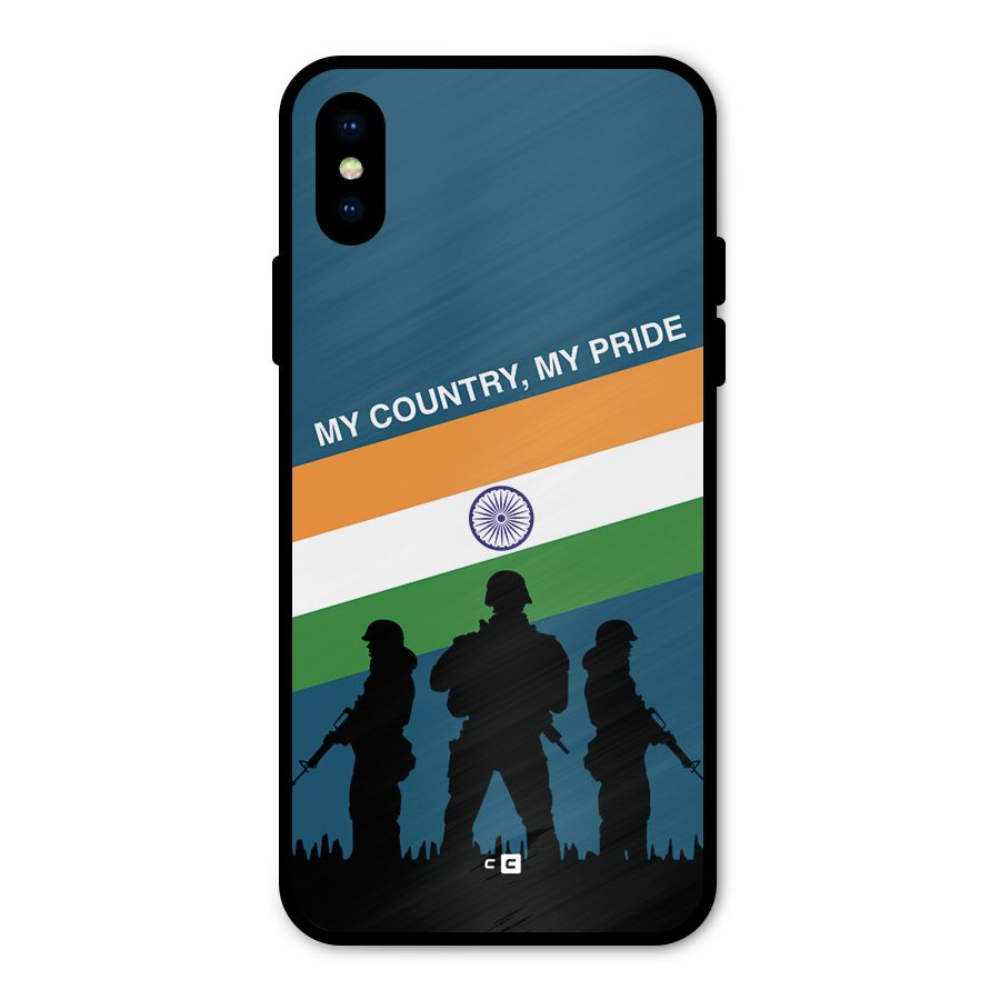 My Country My Pride Metal Back Case for iPhone XS