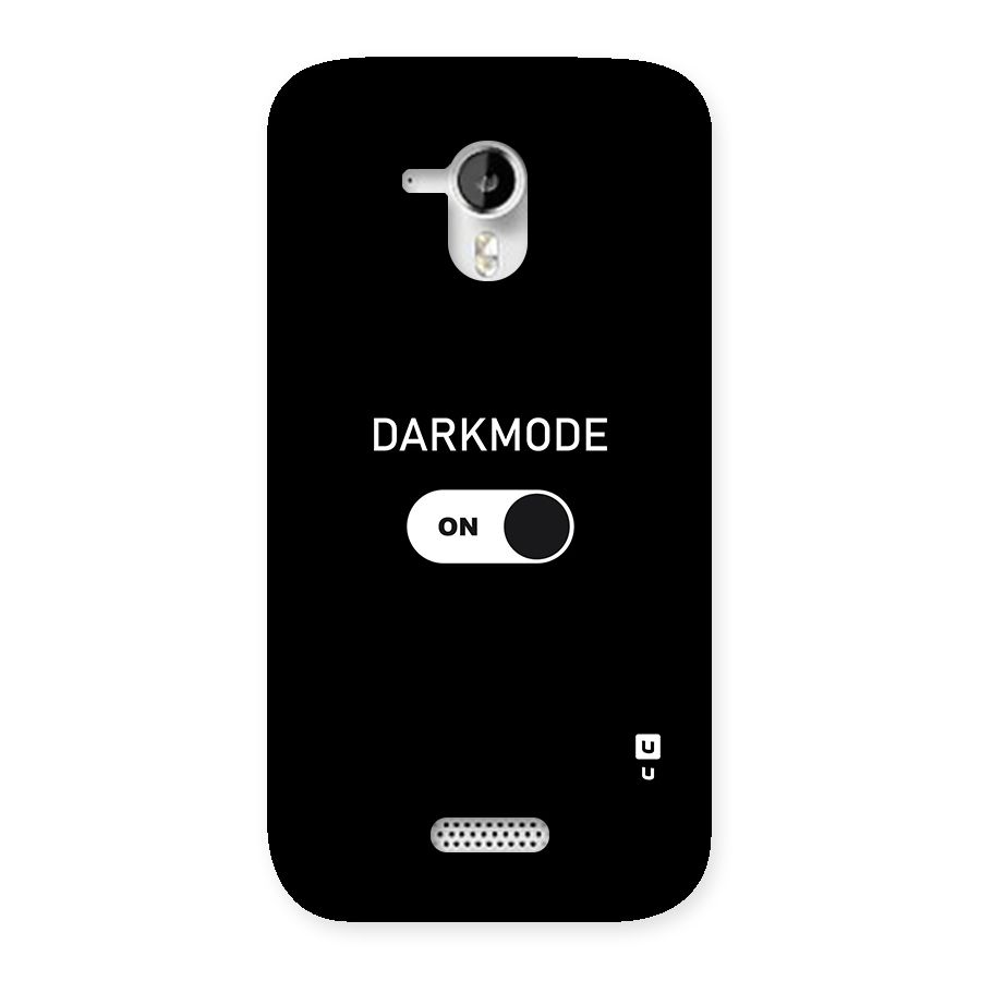 My Darkmode On Back Case for Micromax Canvas HD A116