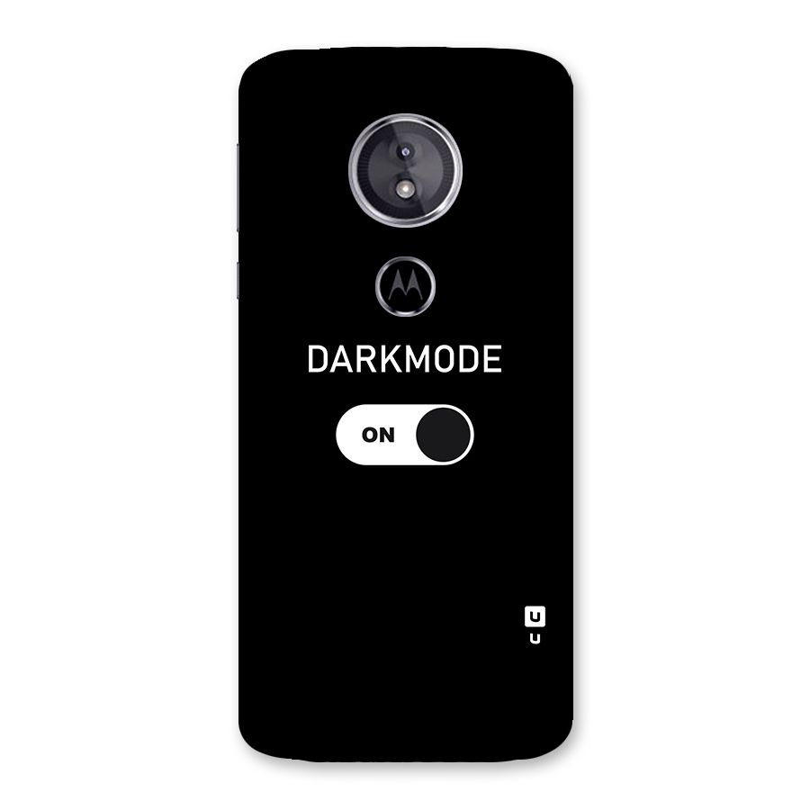 My Darkmode On Back Case for Moto E5