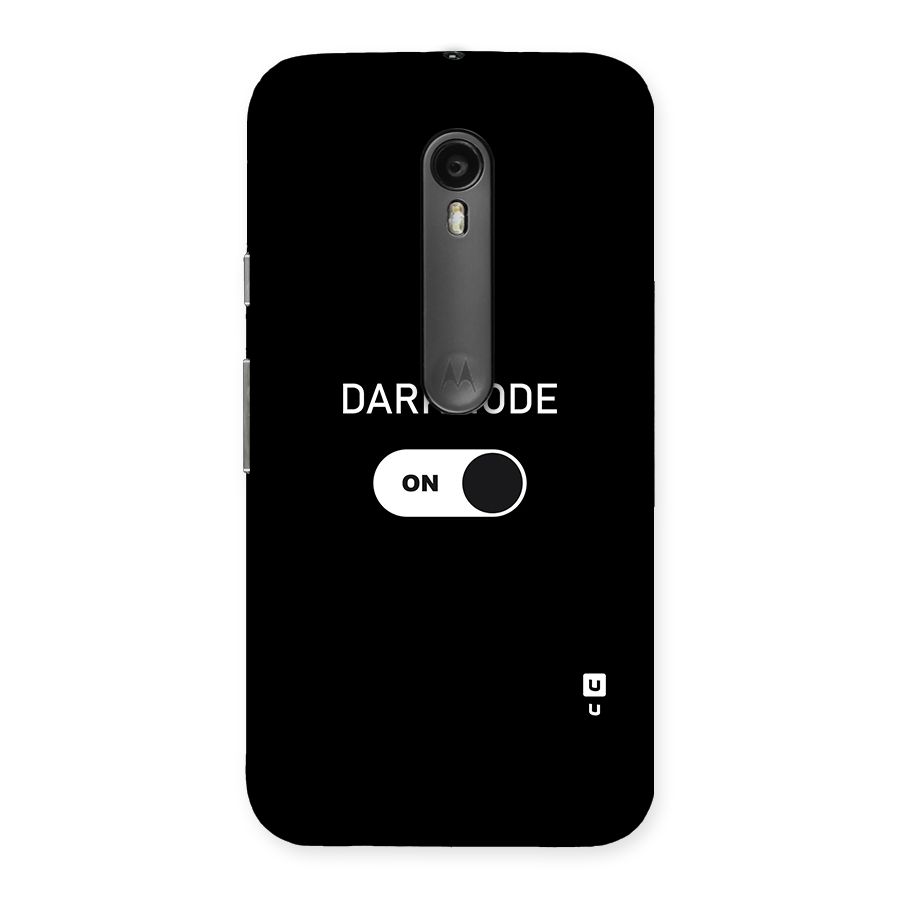 My Darkmode On Back Case for Moto G Turbo