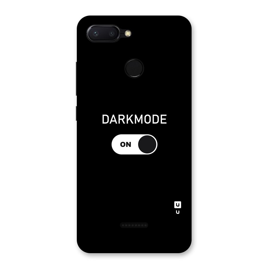 My Darkmode On Back Case for Redmi 6