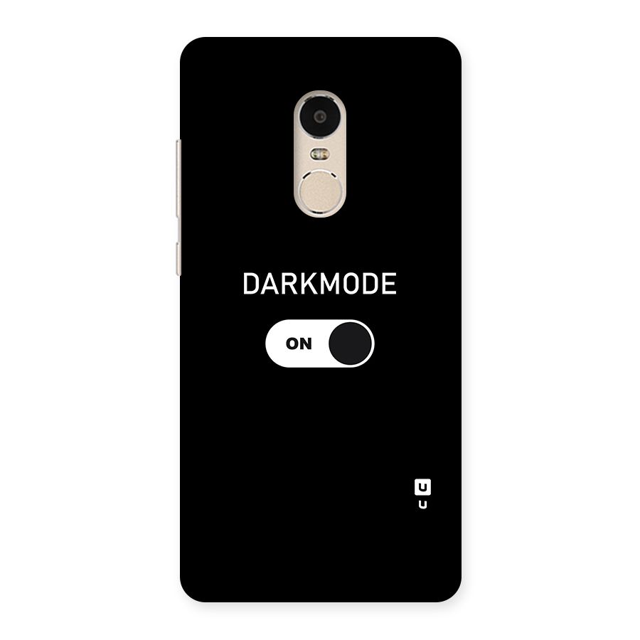 My Darkmode On Back Case for Xiaomi Redmi Note 4
