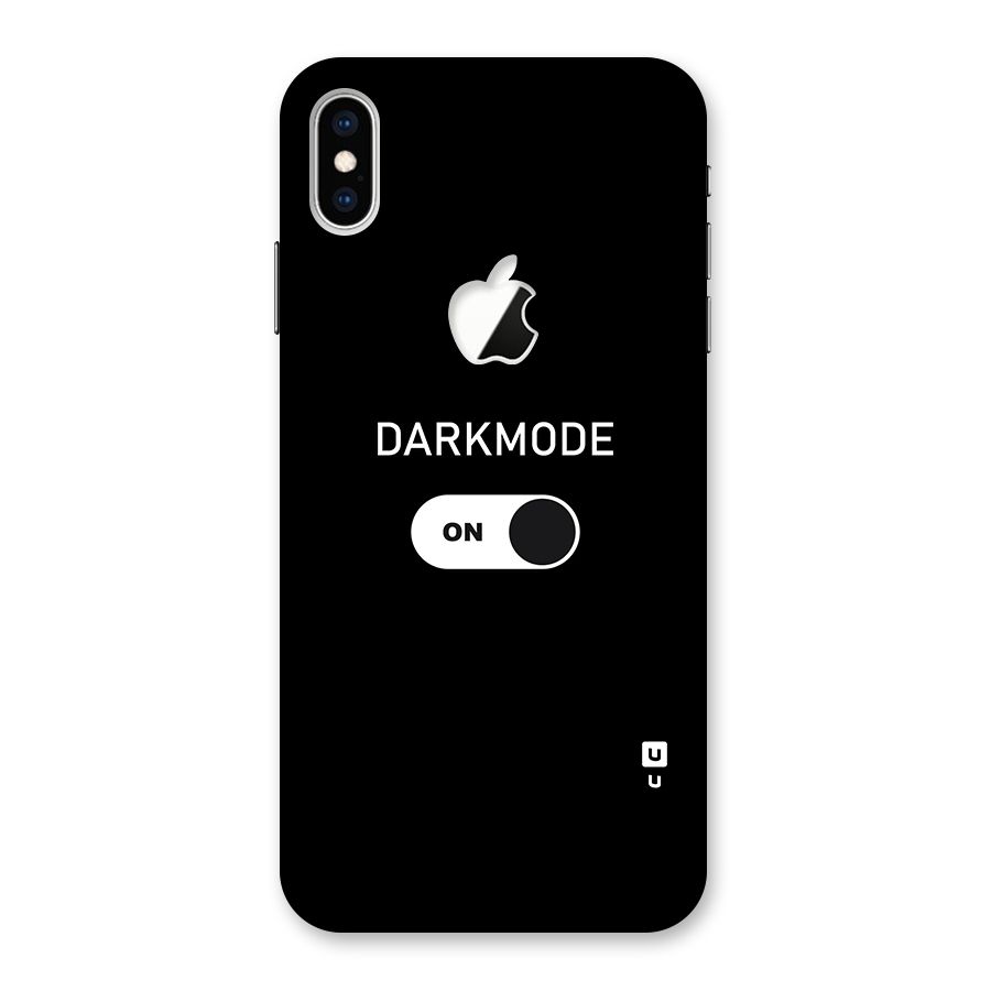 My Darkmode On Back Case for iPhone XS Max Apple Cut