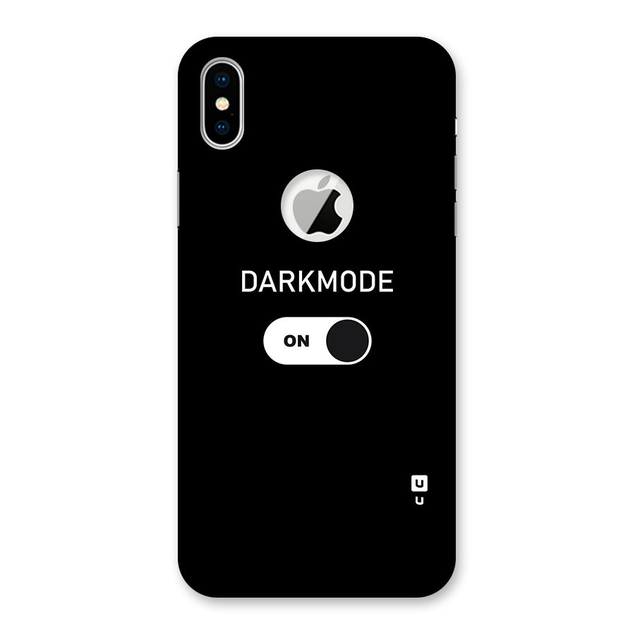 My Darkmode On Back Case for iPhone X Logo Cut