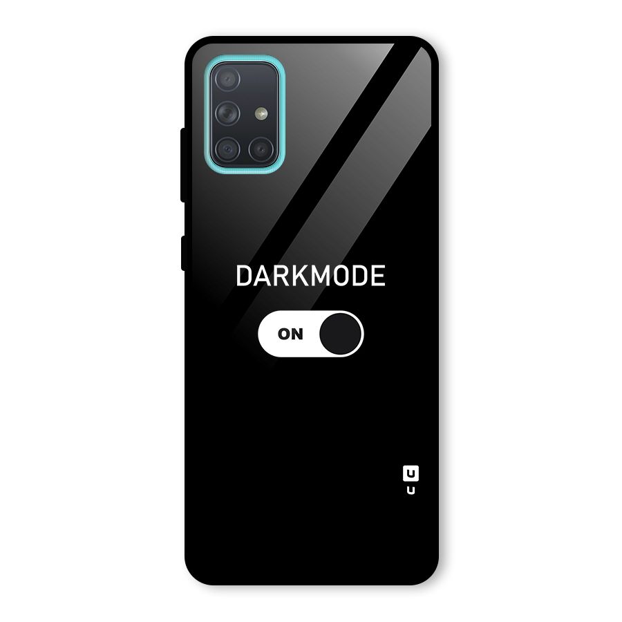My Darkmode On Glass Back Case for Galaxy A71
