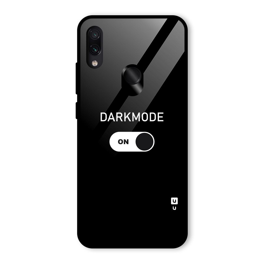 My Darkmode On Glass Back Case for Redmi Note 7 Pro