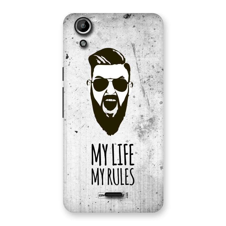 My Life My Rules Back Case for Micromax Canvas Selfie Lens Q345