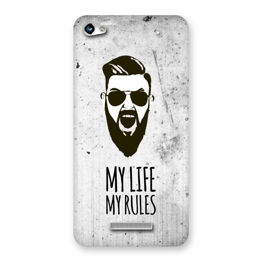 My Life My Rules Back Case for Micromax Hue 2