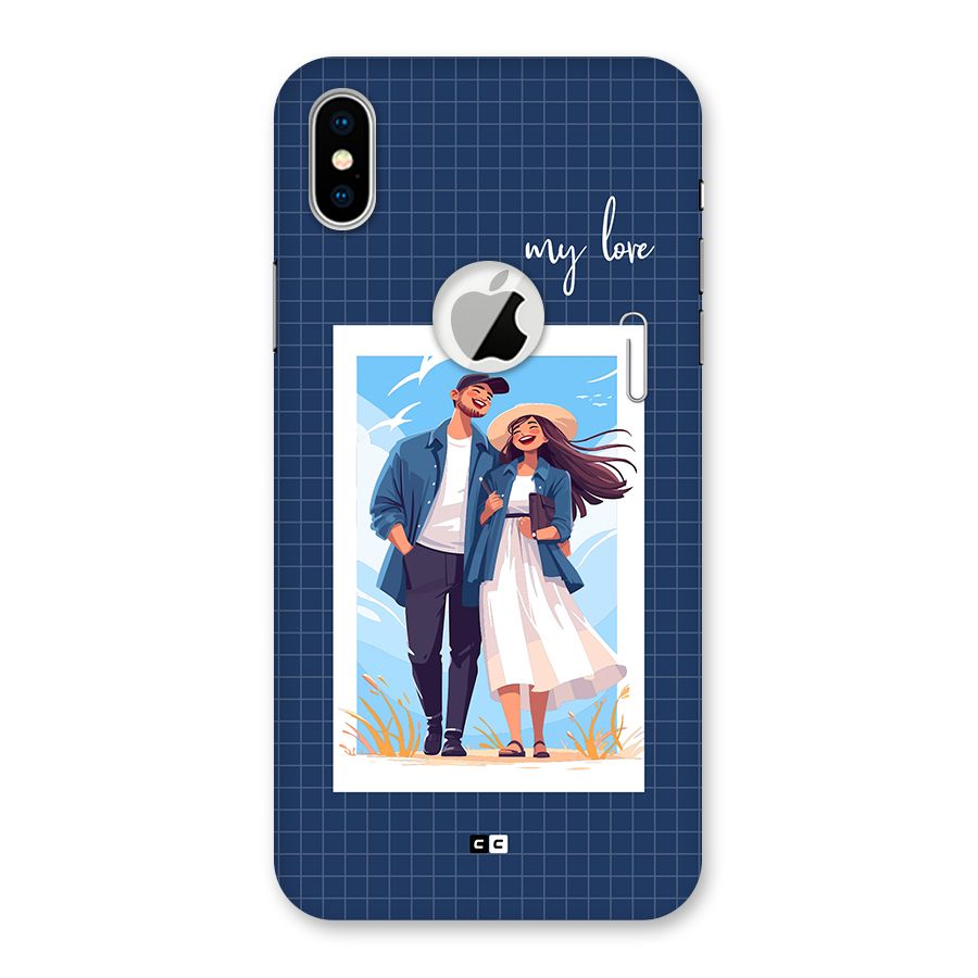 My Love Back Case for iPhone X Logo Cut