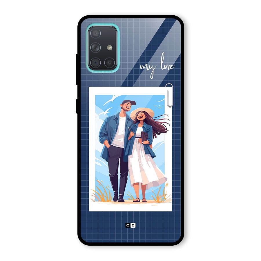 My Love Glass Back Case for Galaxy A71
