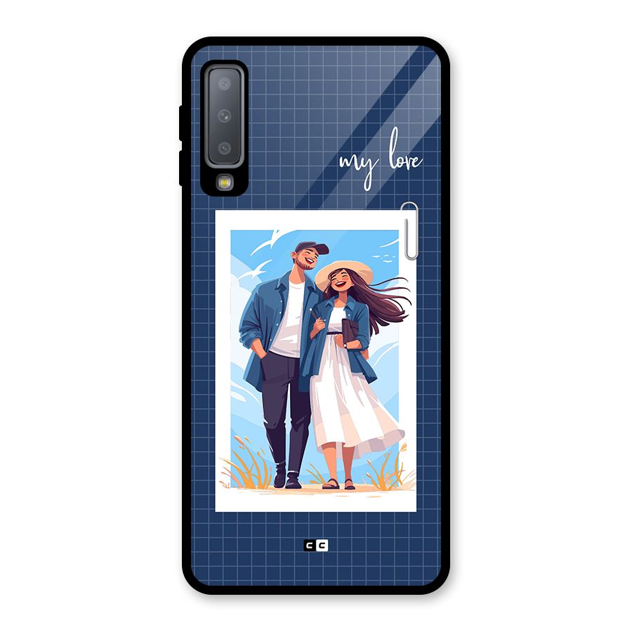 My Love Glass Back Case for Galaxy A7 (2018)