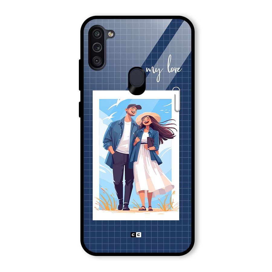 My Love Glass Back Case for Galaxy M11