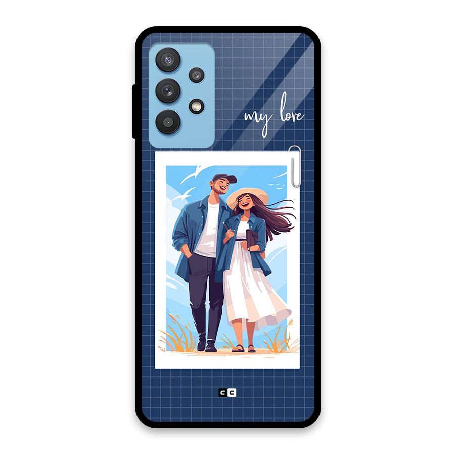 My Love Glass Back Case for Galaxy M32 5G