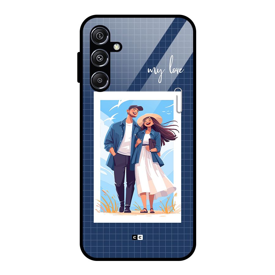 My Love Glass Back Case for Galaxy M34 5G