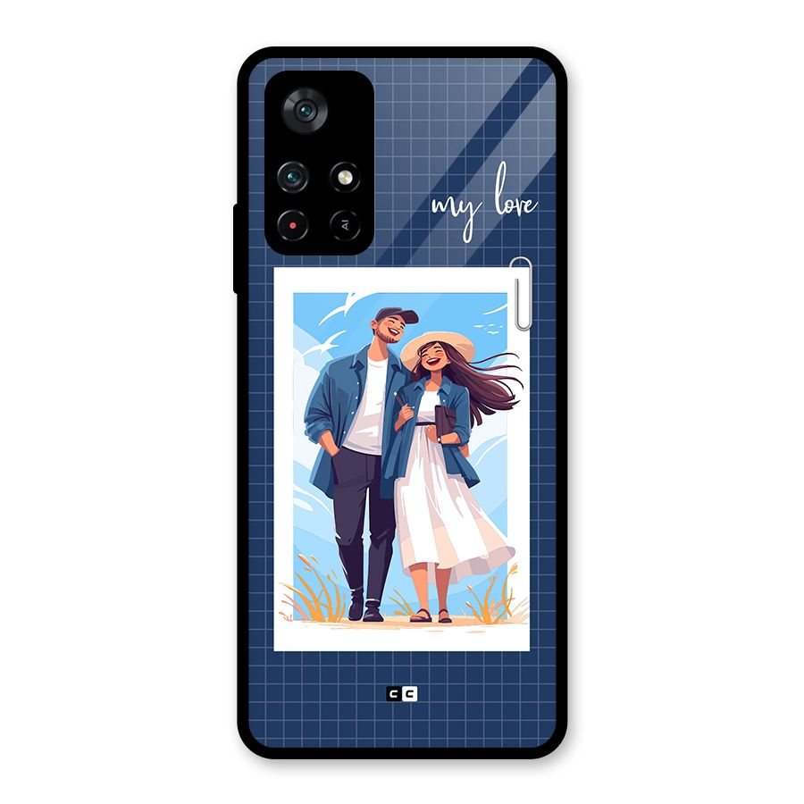 My Love Glass Back Case for Poco M4 Pro 5G