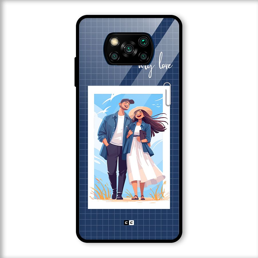 My Love Glass Back Case for Poco X3