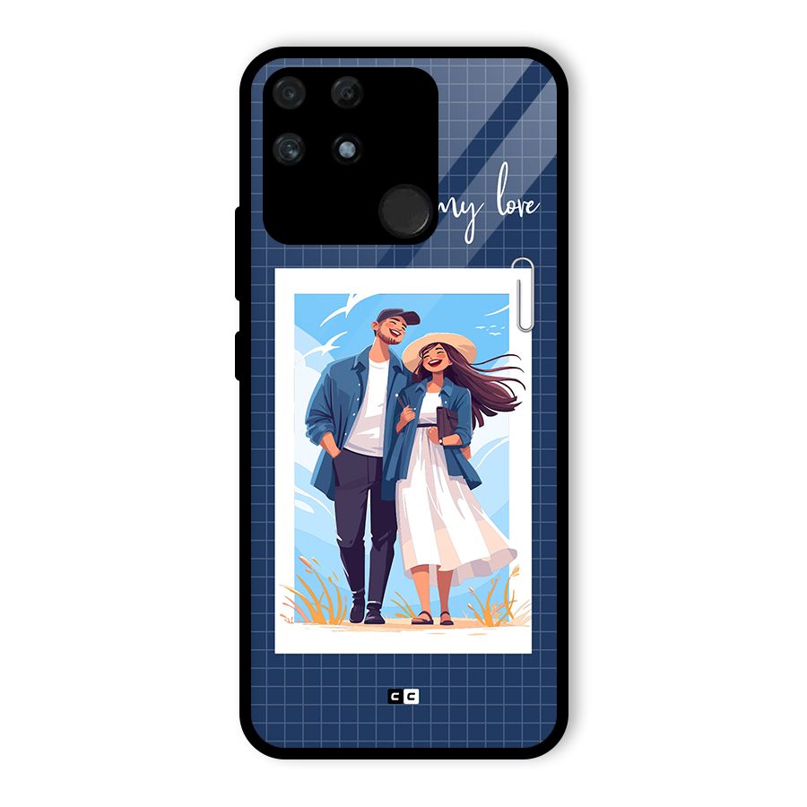 My Love Glass Back Case for Realme Narzo 50A