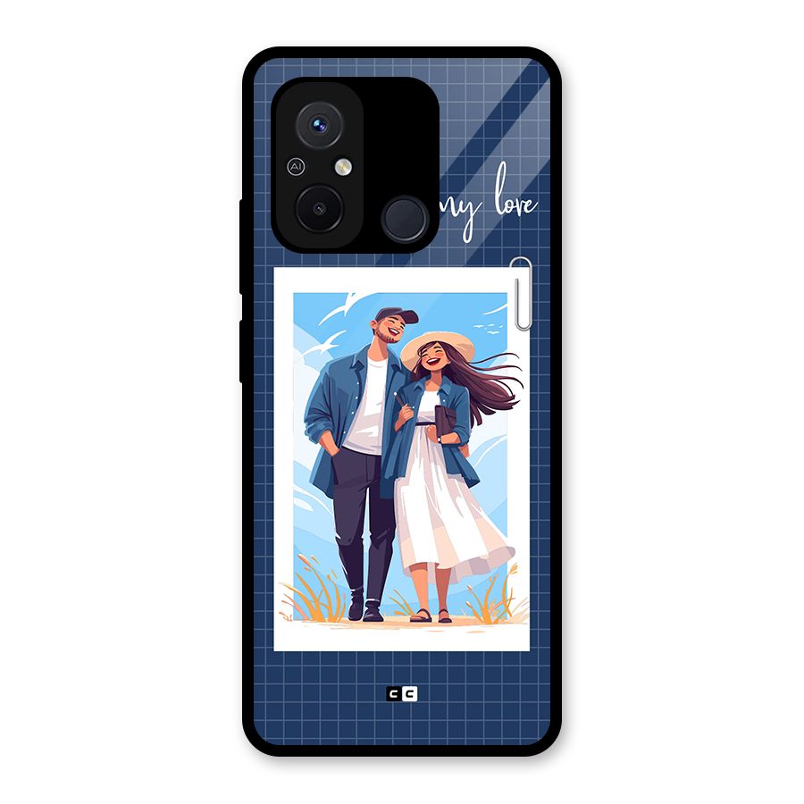My Love Glass Back Case for Redmi 12C