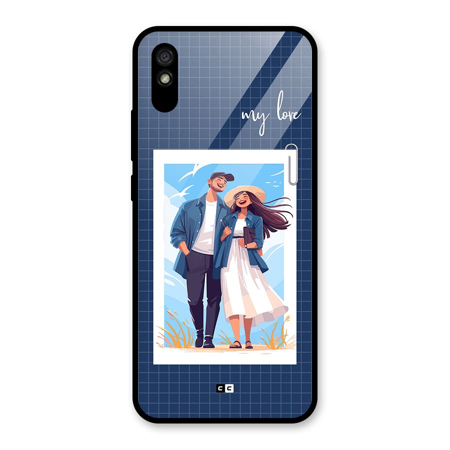 My Love Glass Back Case for Redmi 9A