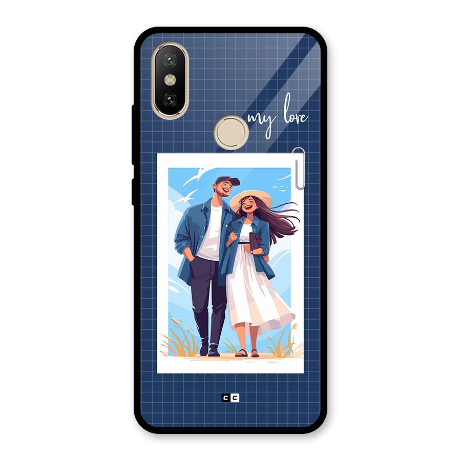 My Love Glass Back Case for Redmi A2