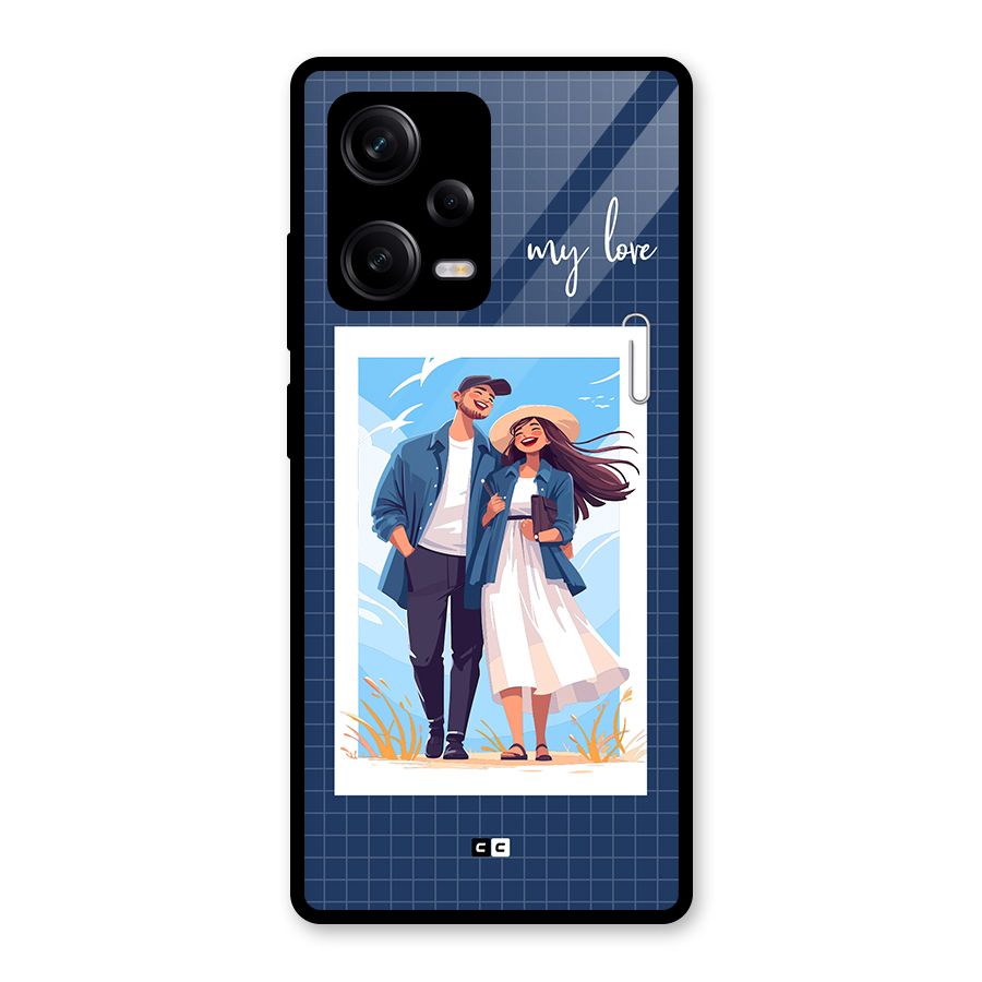My Love Glass Back Case for Redmi Note 12 Pro