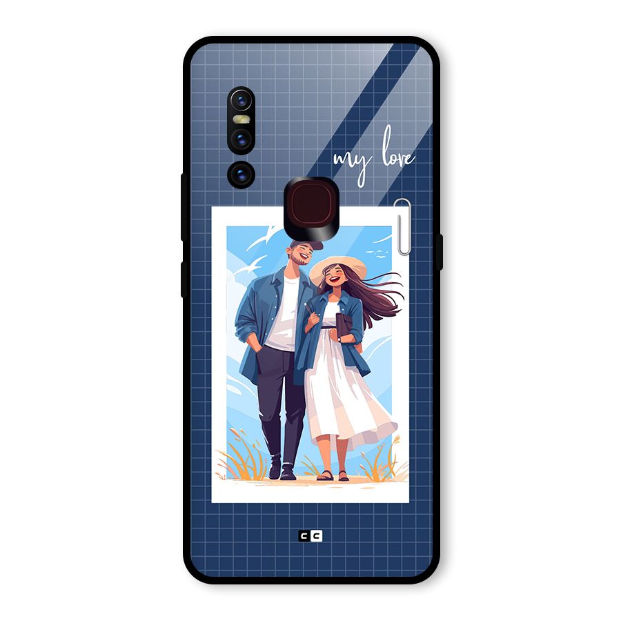 My Love Glass Back Case for Vivo V15