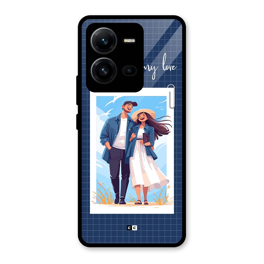 My Love Glass Back Case for Vivo V25