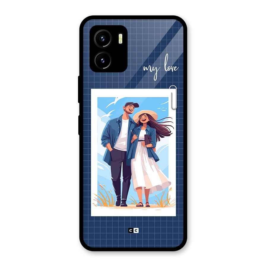 My Love Glass Back Case for Vivo Y15s