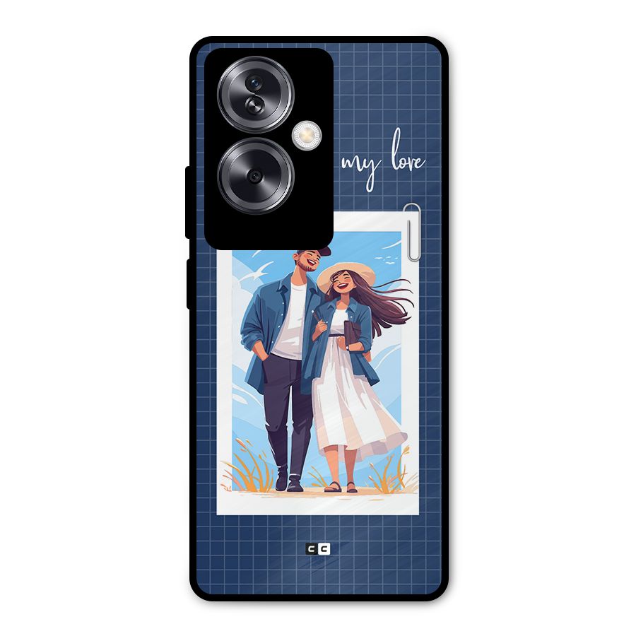 My Love Metal Back Case for Oppo A79 5G
