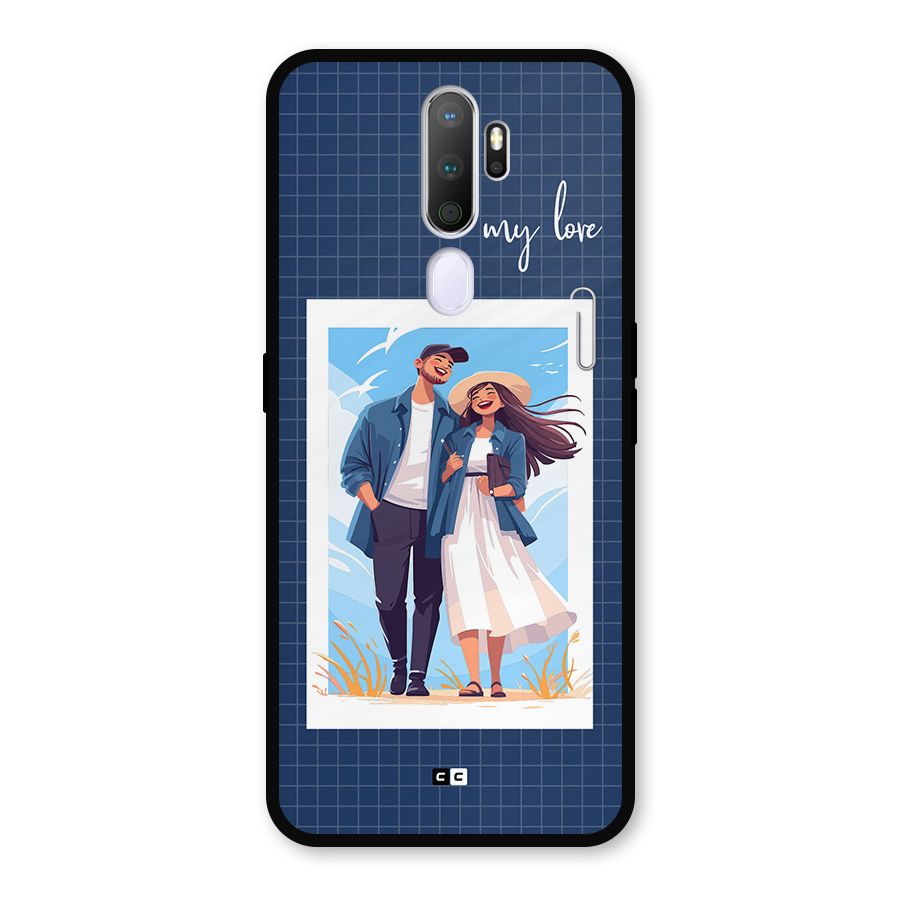 My Love Metal Back Case for Oppo A9 (2020)