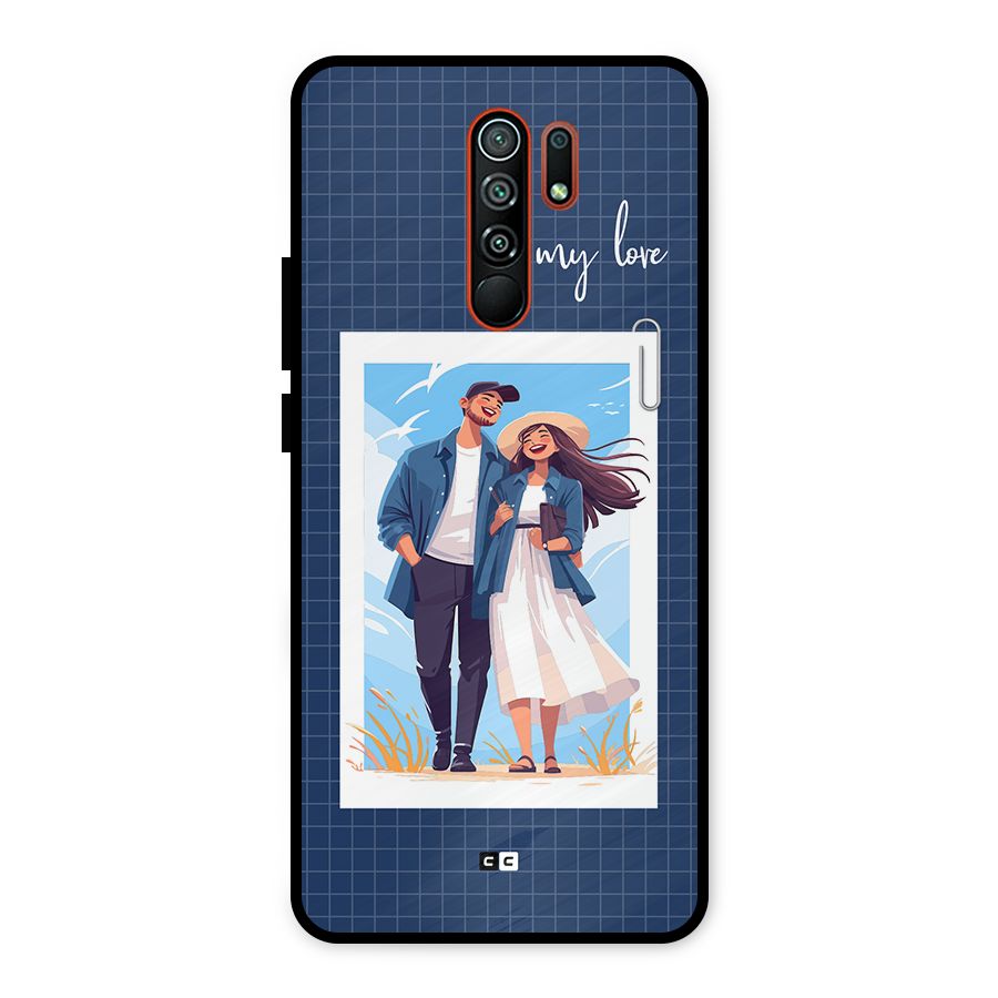 My Love Metal Back Case for Redmi 9 Prime