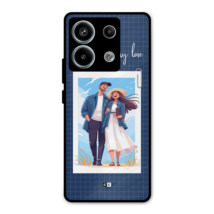 My Love Metal Back Case for Redmi Note 13 Pro 5G