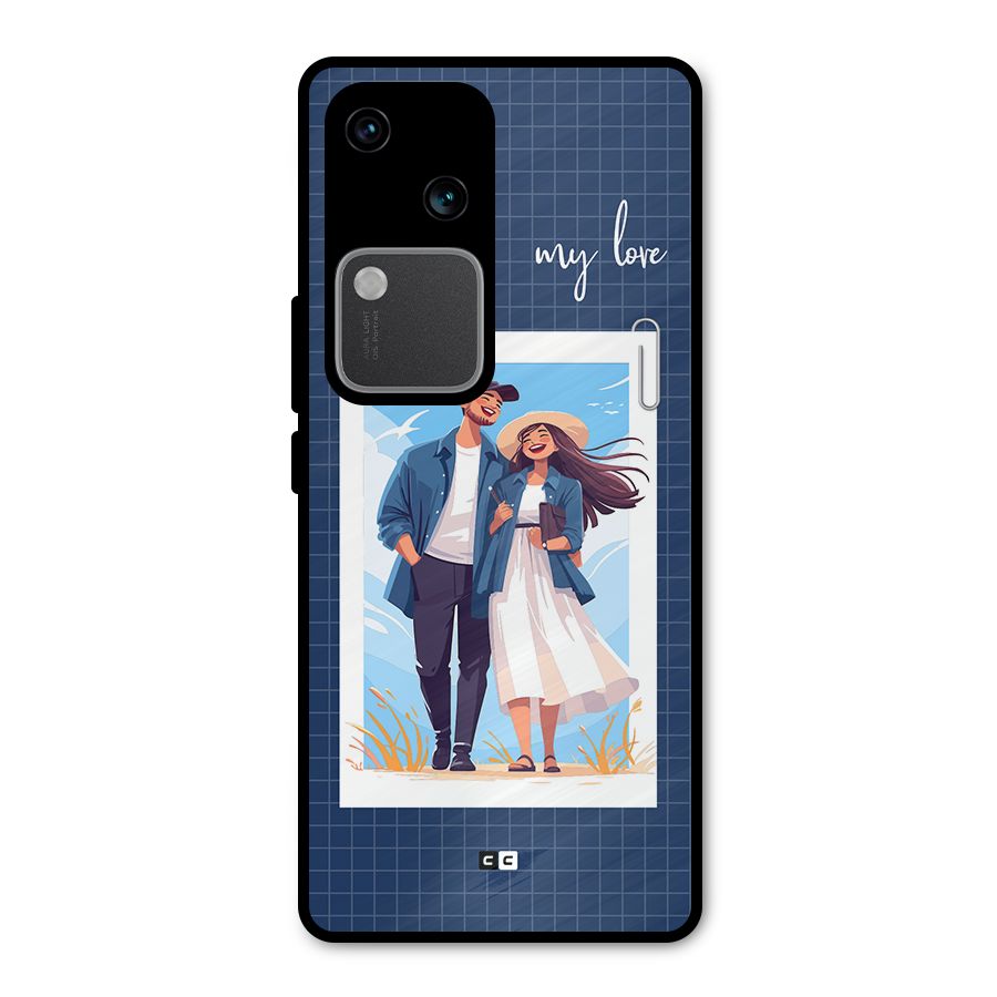 My Love Metal Back Case for Vivo V30 Pro