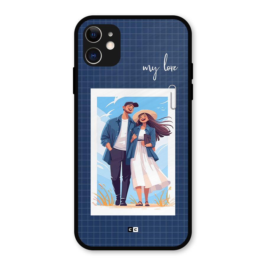 My Love Metal Back Case for iPhone 11