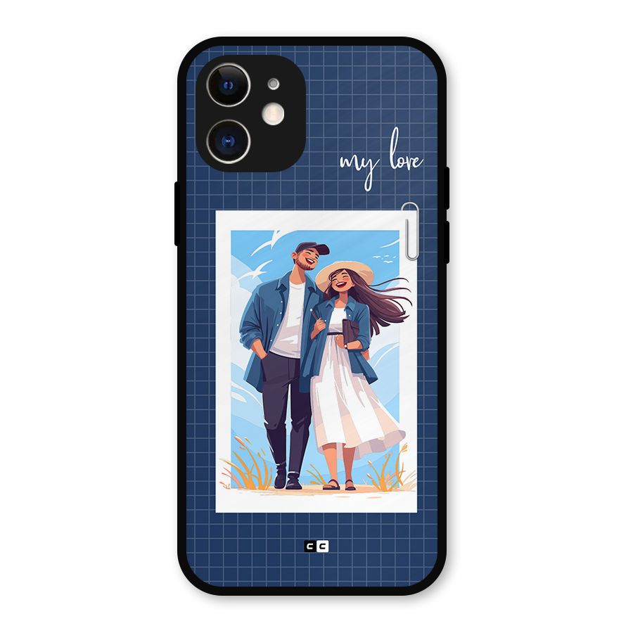 My Love Metal Back Case for iPhone 12