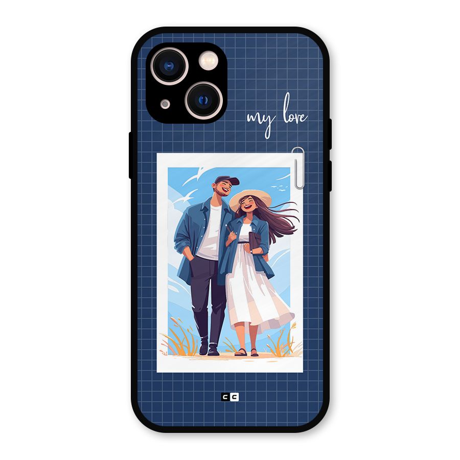 My Love Metal Back Case for iPhone 13