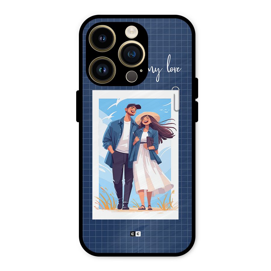 My Love Metal Back Case for iPhone 14 Pro