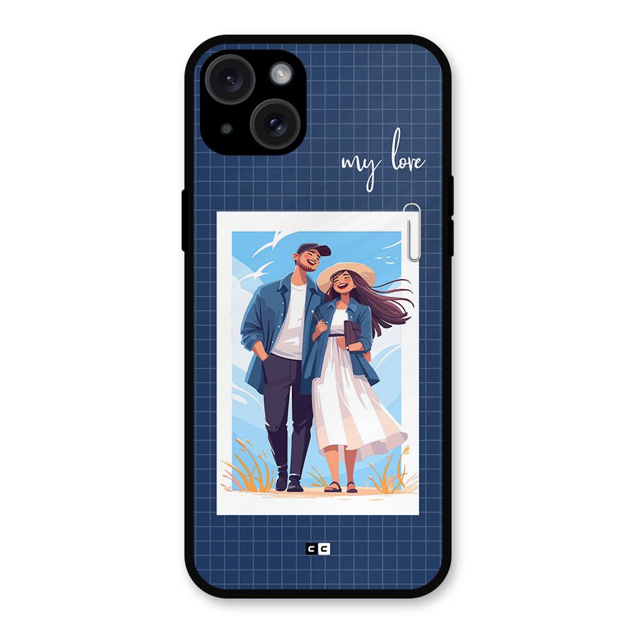 My Love Metal Back Case for iPhone 15 Plus