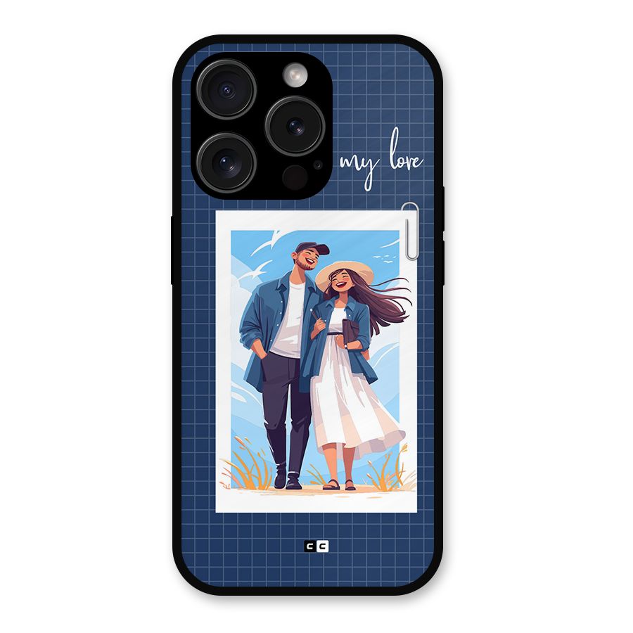 My Love Metal Back Case for iPhone 15 Pro