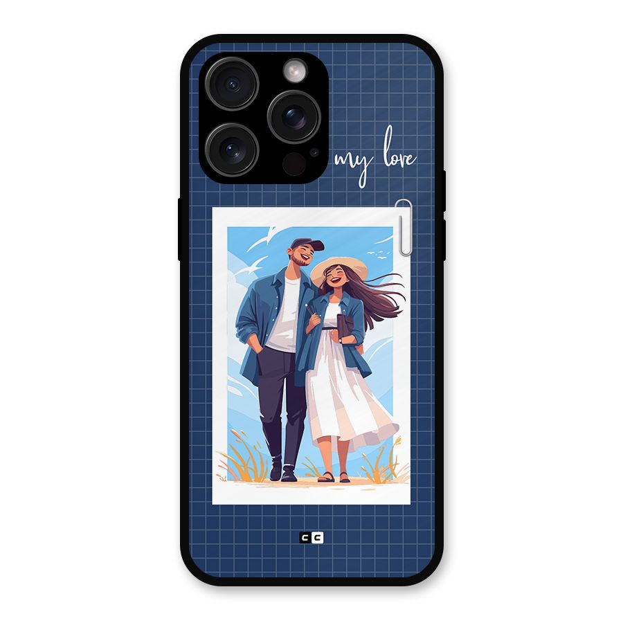 My Love Metal Back Case for iPhone 15 Pro Max