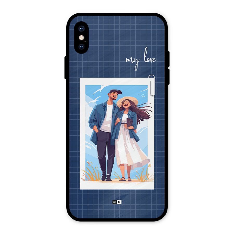 My Love Metal Back Case for iPhone XS Max