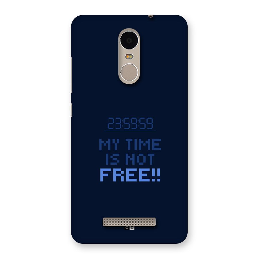 My Time Back Case for Redmi Note 3