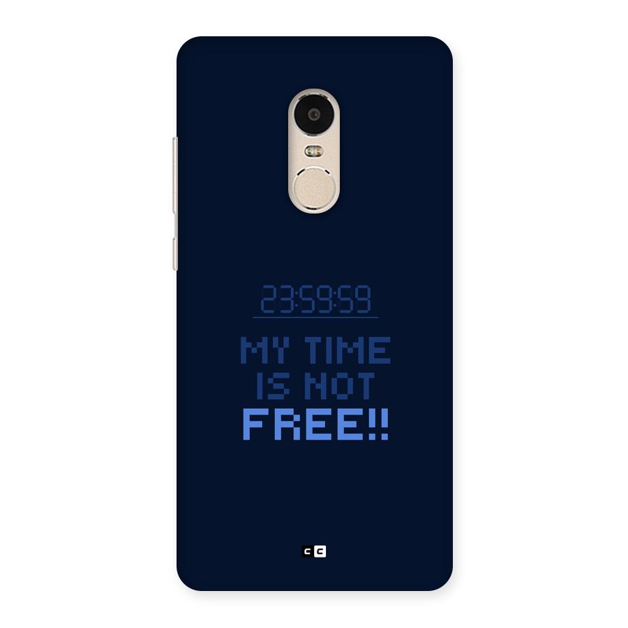 My Time Back Case for Redmi Note 4