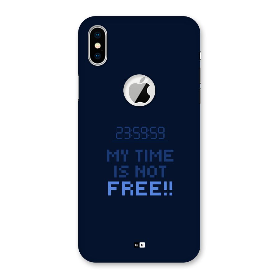My Time Back Case for iPhone X Logo Cut
