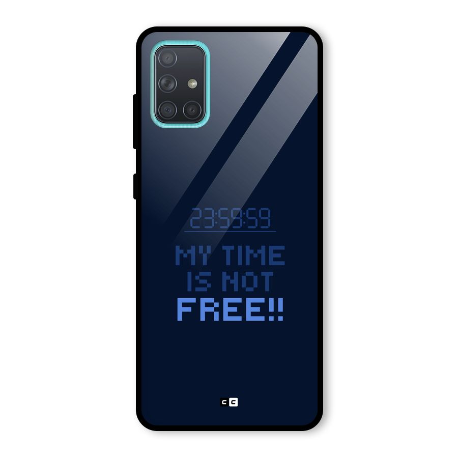 My Time Glass Back Case for Galaxy A71