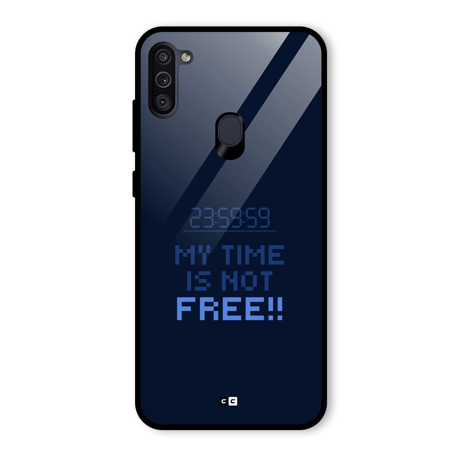 My Time Glass Back Case for Galaxy M11
