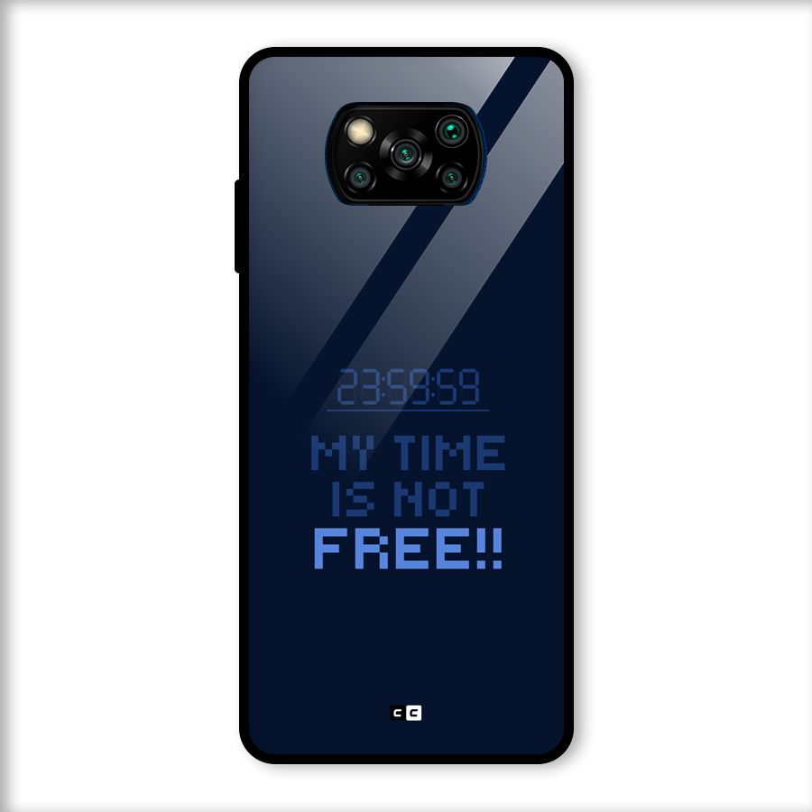 My Time Glass Back Case for Poco X3