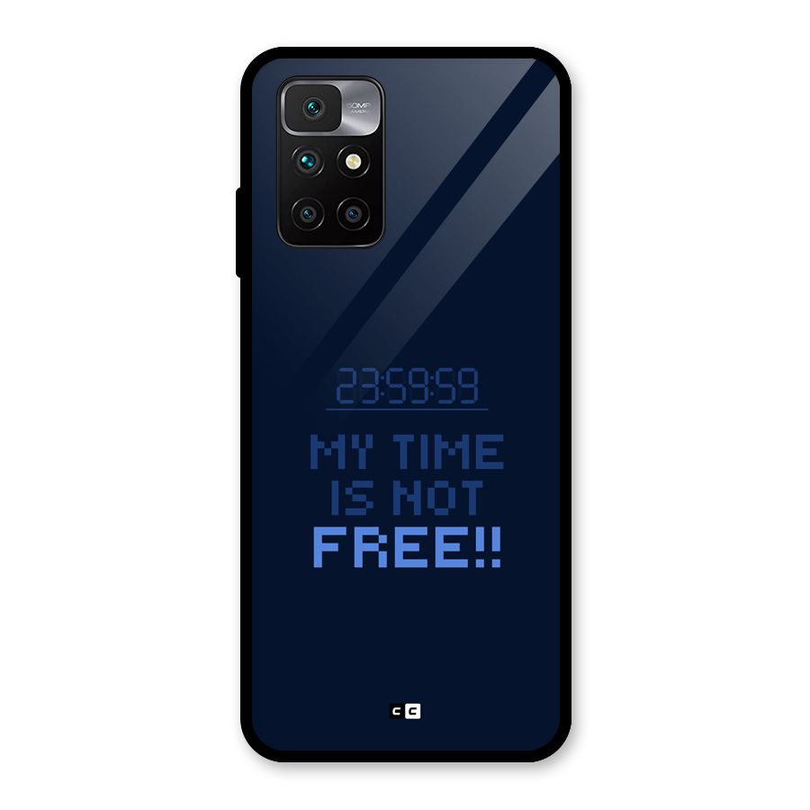 My Time Glass Back Case for Redmi 10 Prime