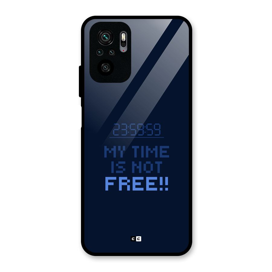 My Time Glass Back Case for Redmi Note 10S