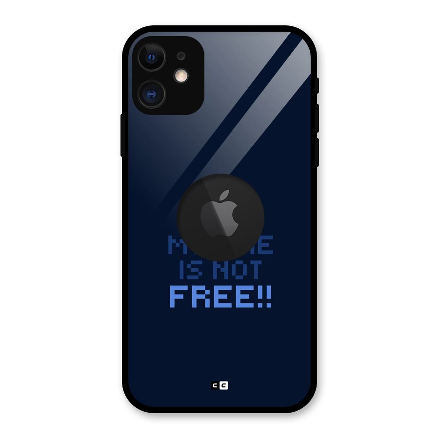My Time Glass Back Case for iPhone 11 Logo Cut
